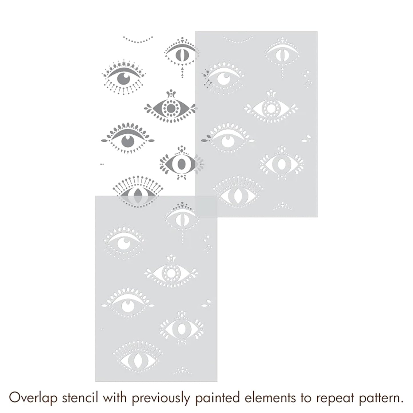 Latest Pretty Eyes Design Stencils for Wall Painting (KDRDSS1125)