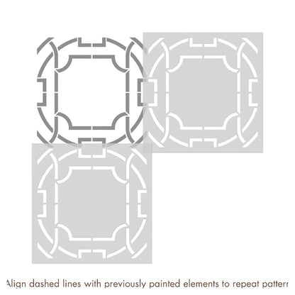 leaves stencils for wall painting