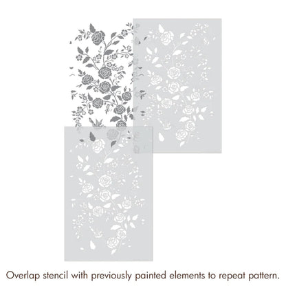 Decorative stencil design for furniture and wall art