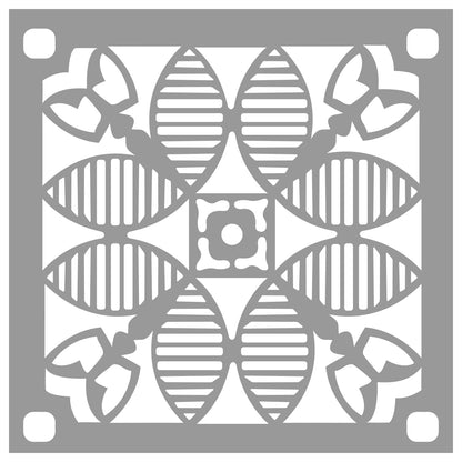 3d wall stencil design