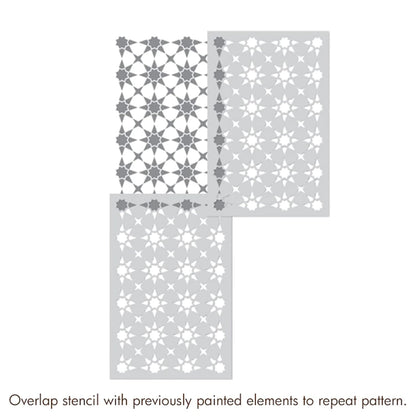 Reusable stencil for wall painting and home decoration