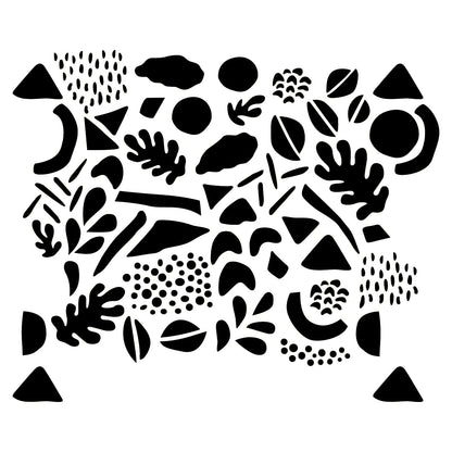 Reusable stencil for wall painting and home decoration