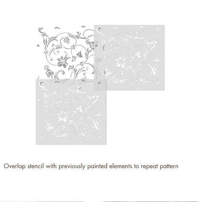 Decorative stencil design for furniture and wall art