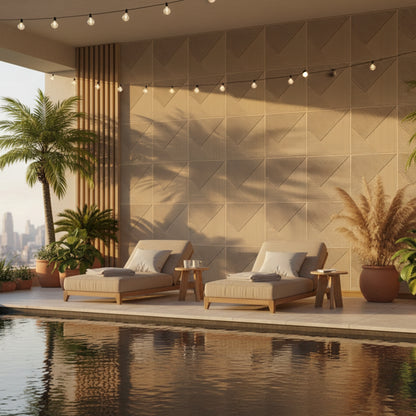 White Tail 3D Wall Panels Stripe Design