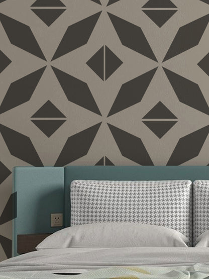 wall painting stencil leaf