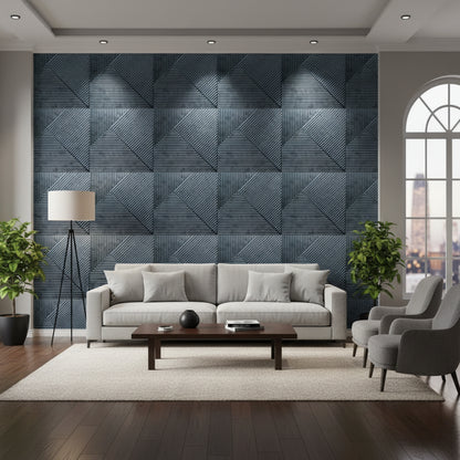 Bronze Rust 3D Wall Panels Stripe Design