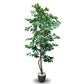 Artificial 6 Feet Ficus Tree with Pot for Home Decor