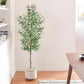 Artificial 5 Feet Olive Tree | Lifelike Faux Olive Plant with Plastic Pot for Home Office