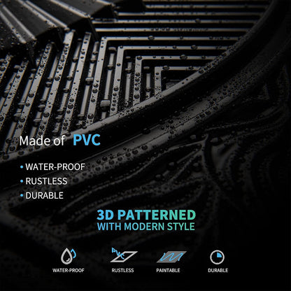 Black Wainscoting Design 3D Ceiling Panel-3