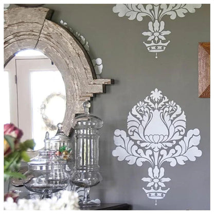 peacock stencils for wall painting