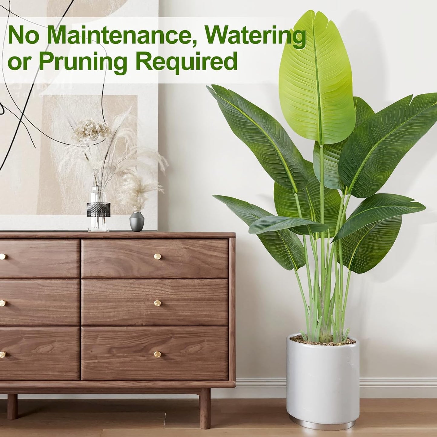 Artificial Banana Plant for Home Decor Big Size with Pot