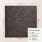 Self Adhesive Wall Panels Geometric 3D Design | 50cm X 50cm |    D103