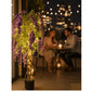 Artificial Wisteria Plant Lifelike Hanging Purple Flowers