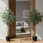 Artificial Eucalyptus Tree (Nilgiri/Safeda Plant) with Pot