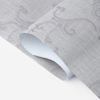 Blackout Circle Roller Blinds for Windows- Room Darkening Blinds for Home Office, Silver Grey