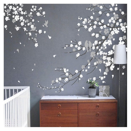 Stencils for Wall Painting (Size 221 X 135 cm) Plum Blossom Flower