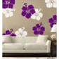 Hibiscus Flower Wall Design Stencil (KHS356)