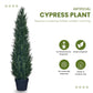 Artificial 5 Feet Cedar Cypress Tree with Pot for Home Decor