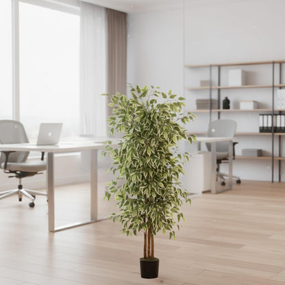 Artificial ficus plant with pot