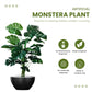 Artificial 4 Feet Monstera Plant with Pot for Home Decor