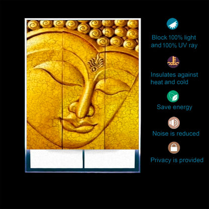 Roller Blind for Window-Gautama Buddha Design Size-8
