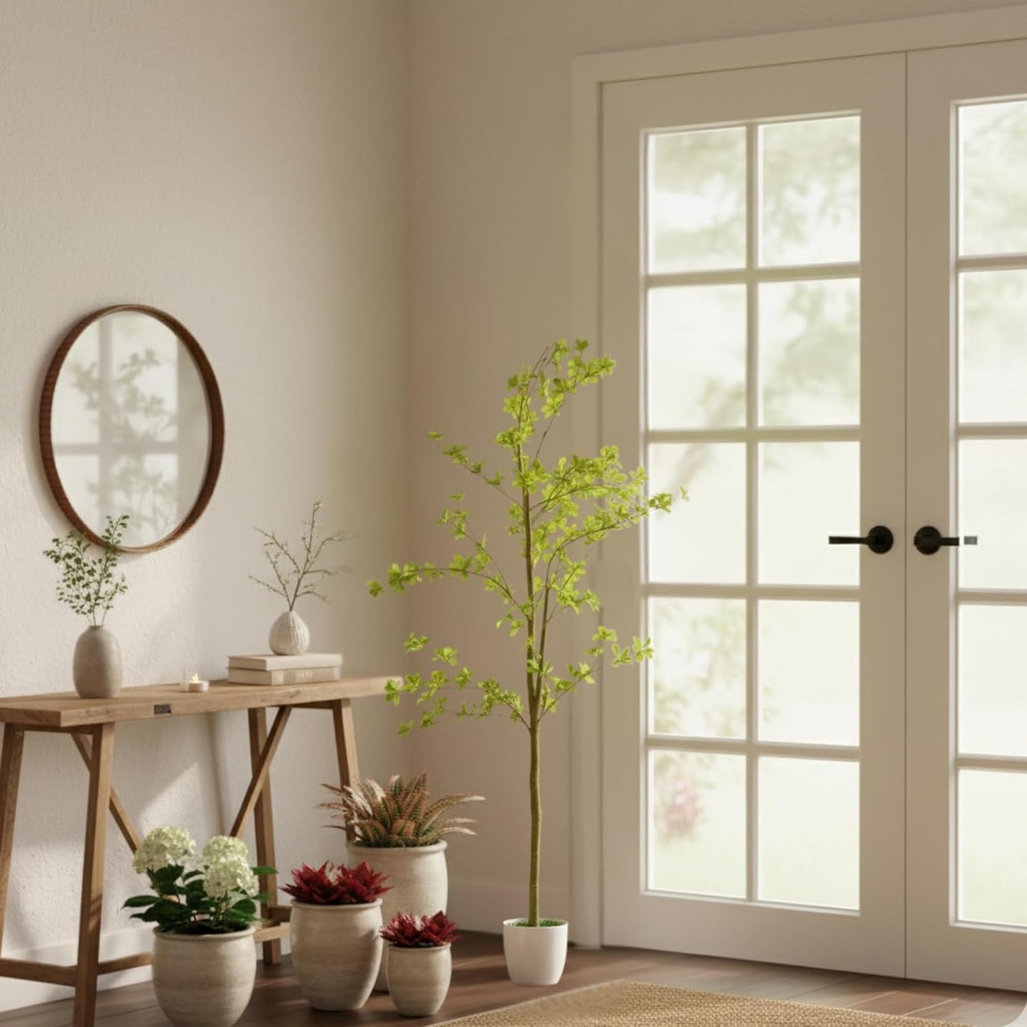 Artificial Enkianthus Tree with Pot for Home Decoration