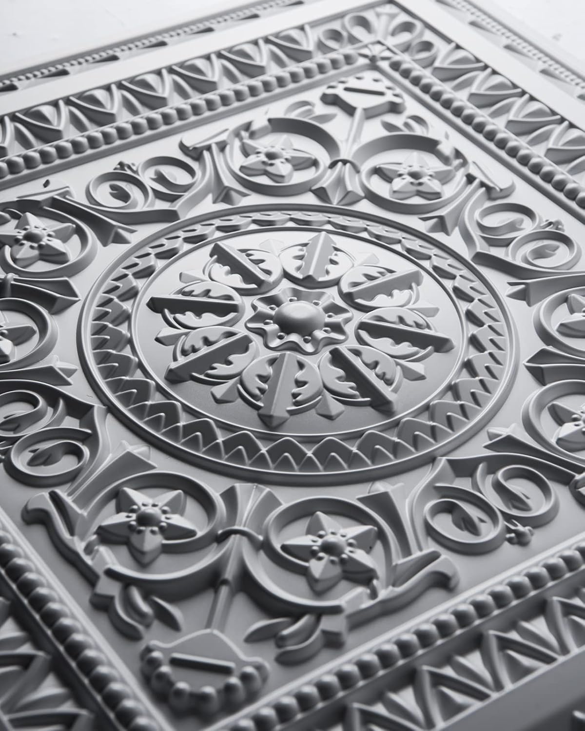 White Floral Design 3D Ceiling Panel2