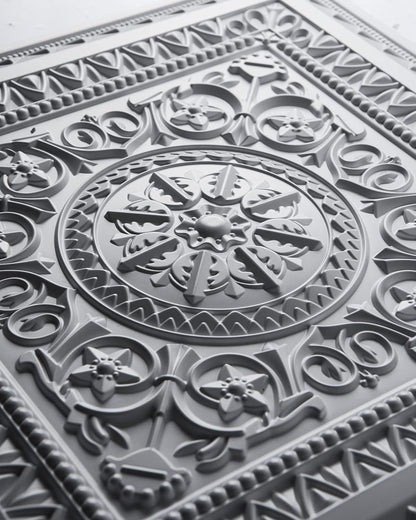 White Floral Design 3D Ceiling Panel2