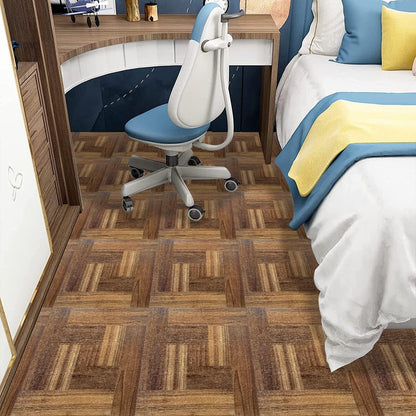 Waterproof floor tile stickers for bathroom flooring