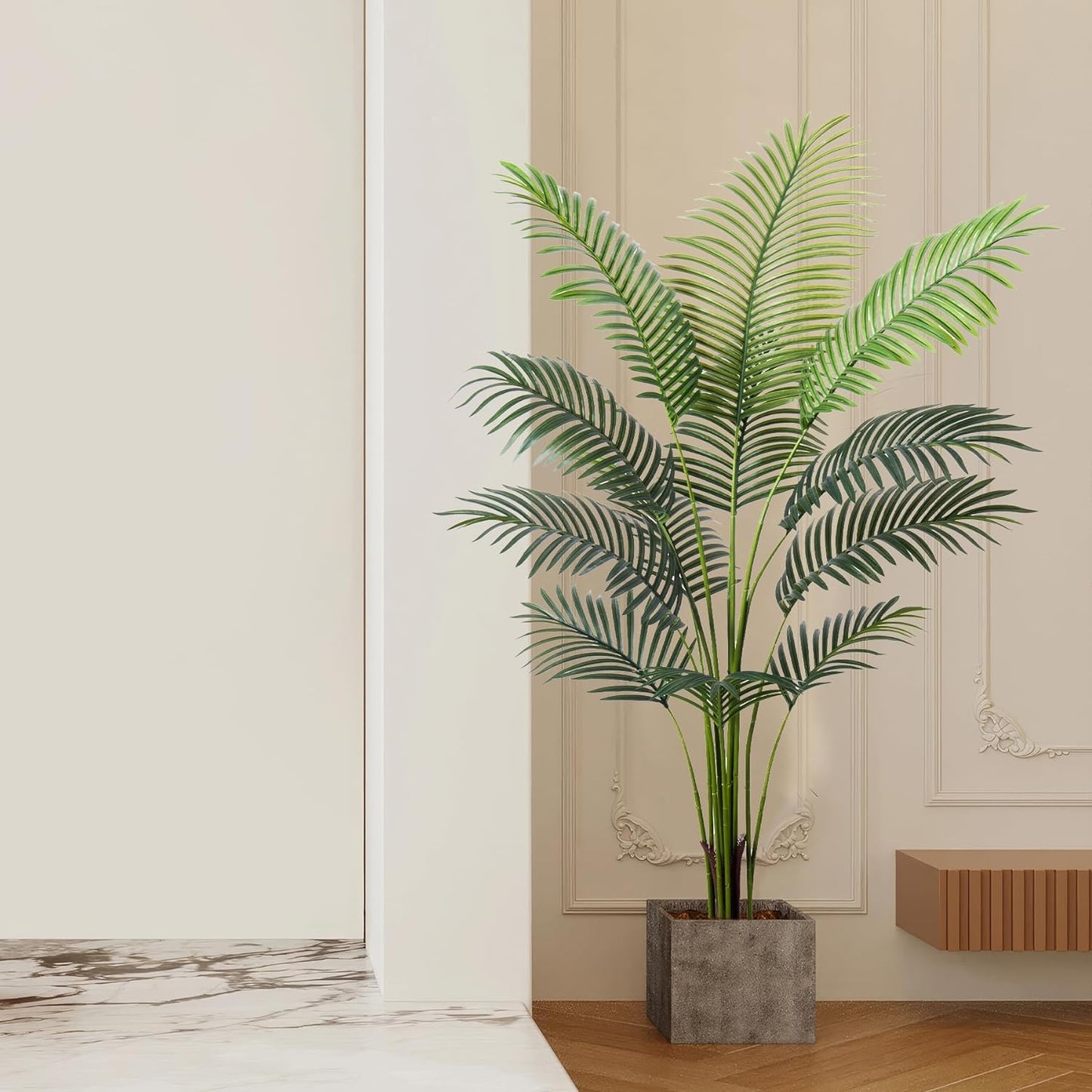 Artificial Palm Tree 4 Feet Faux Plant for Home Decor