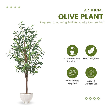 artificial olive plant for home décor