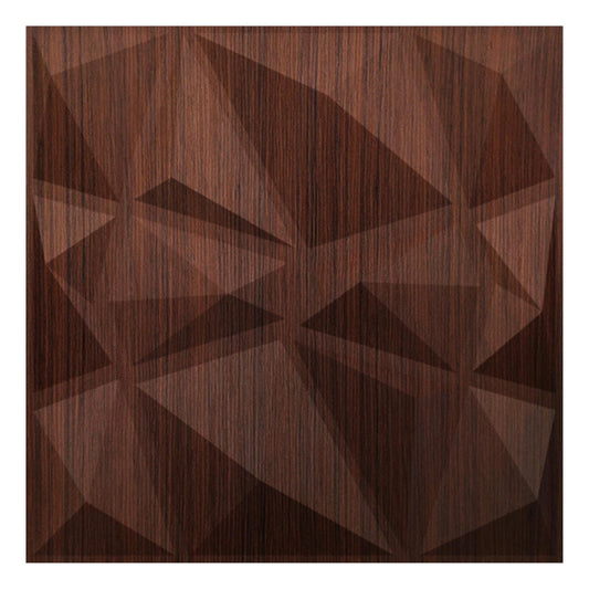 Walnutwood 3D Wall Panels Stone Design