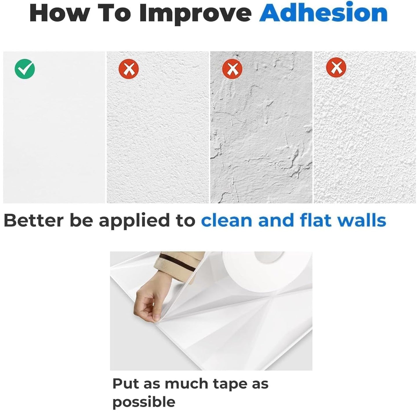 3D Self Adhesive Wall Panel -Damask Design -50x50 cm