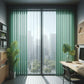 Vertical Blinds for Windows - Bedroom, Kitchen, Sliding Door, and Balcony (Customized Size, Envy Green)