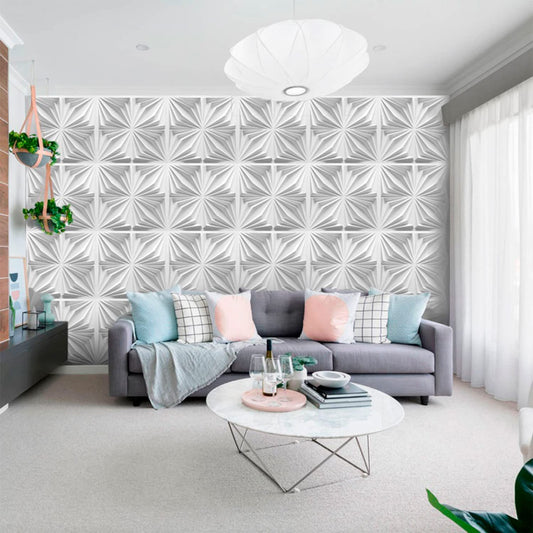 3D PVC Wall Panel, Floral Design D126(12Pc)