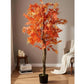 Artificial Maple Autumn Leaves Tree with Pot