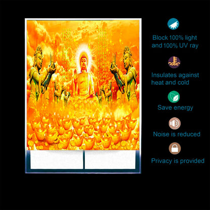 Roller Blind for Window-Gautama Buddha Design Size-10