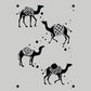 Latest Large Camel Safari Wall Stencil -Pack of 1, Sheet Size 24 x 36 inch|Design Size 21 x 30 inch.