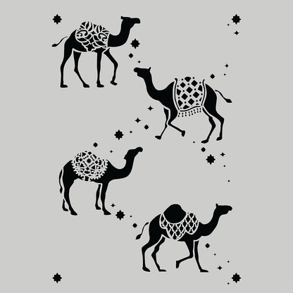 Reusable stencil for wall painting and home decoration