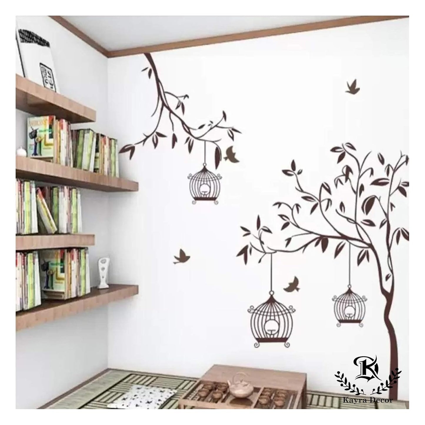 Stencils for Wall Painting (Size 274 X 183 cm) Cage Free Birds