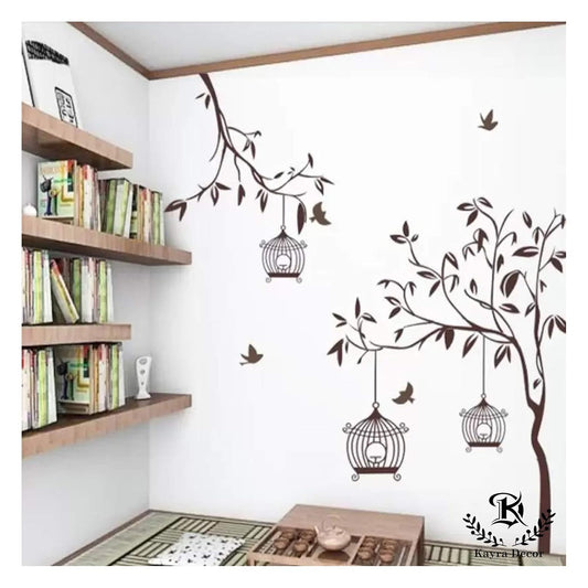 Stencils for Wall Painting (Size 274 X 183 cm) Cage Free Birds