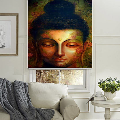 Roller Blind for Window-Gautama Buddha Design Size-2