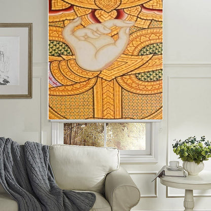 Roller Blind for Window-Gautama Buddha Design Size-6