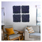 Artificial Vertical Wall Mat for Indoor & Outdoor Walls 50 cm x  50 cm, Leaves Dark Green and Purple