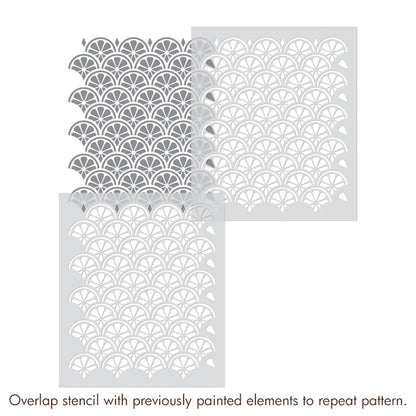 3mm foam stencil wall texture design