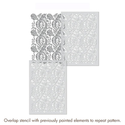 stencils for wall painting big size tree