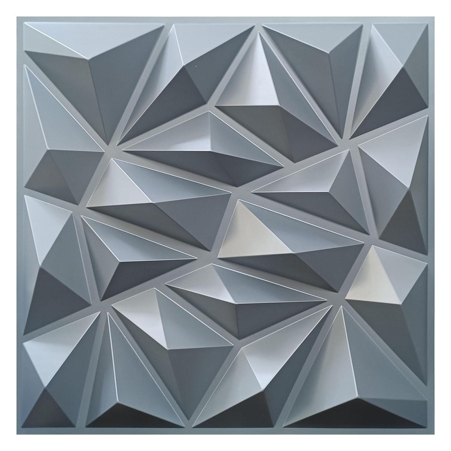 3D PVC Wall Panels - Grey Color Diamond Design – Kayra E Commerce ...