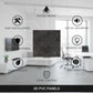 Nexa Gray 3D Wall Panels Stripe Design