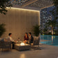 Mega Greige 3D Wall Panels Stripe Design