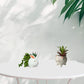 Artificial Succulent Plant with Cute Ceramic Pot for Home Decor - (Pack of 4)